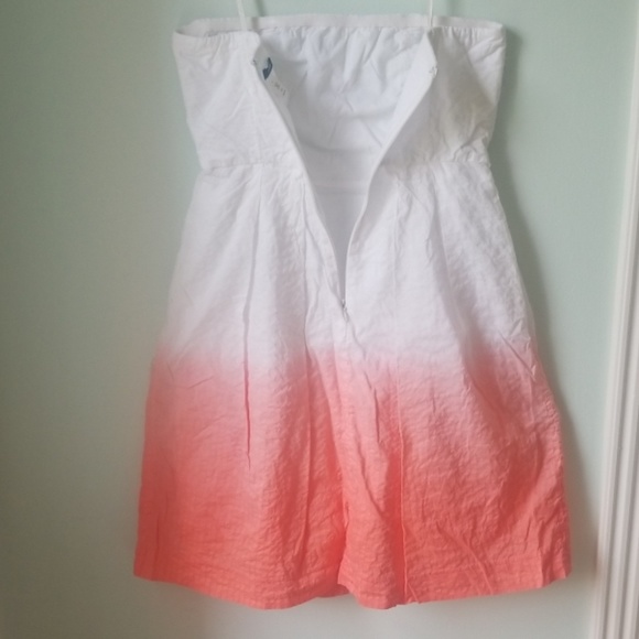 J. Crew Lorelei Ombre Strapless Dress - Size 4. - Picture 7 of 8